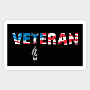 Veteran US Flag Sticker